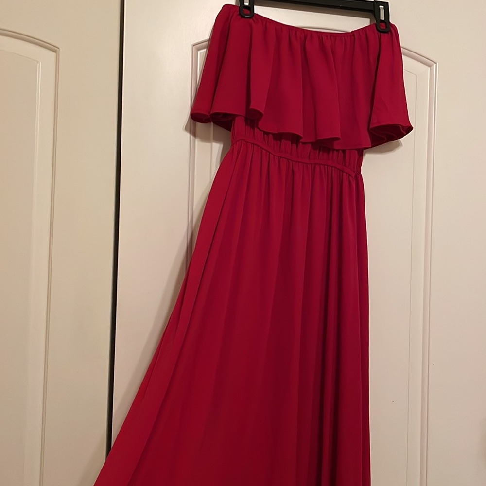 Maxi red dress - Picture 3 of 4